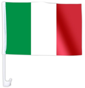 Alsino Länder Auto Fahne Autoflagge Autofahne Fahne Auto Länderflagge Auto Fenster Flagge, Modell wählen:Italien