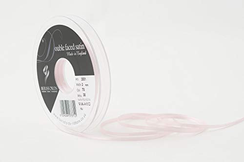 Berisfords 3501 Satinband 3 mm Hellrosa 70 10,5 x 10,5 x 1,3 cm Double Face Poly Satinband, Pale Pink