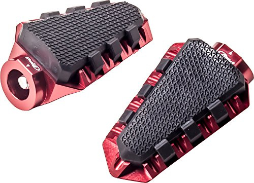 Puig 7319R Footpegs CNC machined aluminium, Red