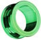 Piersando Flesh Tunnel Ohr Plug Piercing Farbige Ohrpiercing Schraub Edelstahl Ohrtunnel Creole 12mm Grün