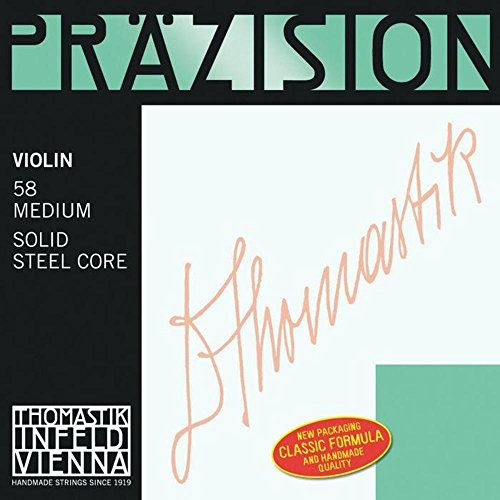 Thomastik Einzelsaite für 4/4 Violine Präzision Vollstahlkern D-Saite Chromstahl umsponnen, mittel