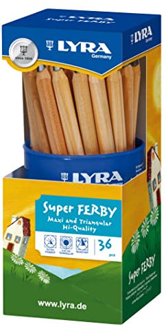 LYRA Super Ferby, Graphite Runddose mit 36, Graphitstiften, Graphit