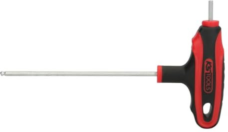 KS Tools 151.8132 Clé male 6 pans sphérique 3 mm à poignée en T