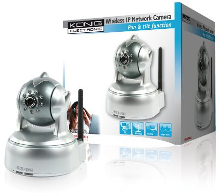 Konig IP Wireless Network Camera with Pan and Tilt