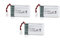 YUNIQUE GREEN-CLEAN-POWER - Syma - Lot de 3 Batteries Rechargeables 850mAh 3.7V Lipo pour Drones quadricoptères X5SC X5SW - Dimensions 48.5 x 29.5 x 14.50mm, Argent