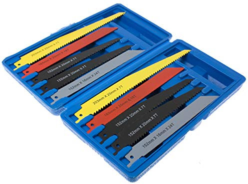 toolzone PA074 Reciprocating Saw Blades - Multi-Colour (10-Piece)