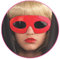 Rubies Lady Gaga Sonnenbrille, Rot, One Size