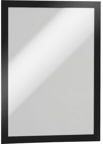 Durable Info-Rahmen Duraframe (A4, selbstklebend mit Magnetverschluss) 10 Stück, schwarz, 488201