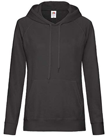 Fruit of the Loom Classic Hooded Sweat Lady-Fit - Farbe: Black - Größe: L