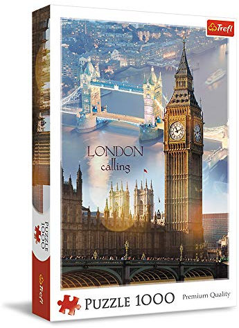 Trefl 10395 London bei Tagesanbruch 1000 Teile, Premium Quality, für Erwachsene und Kinder ab 12 Jahren Puzzle, Farbig