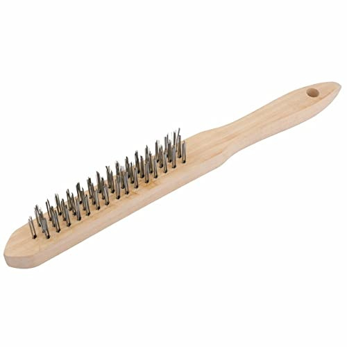 Draper Redline 68710 3-Row Wire Scratch Brush, Blue