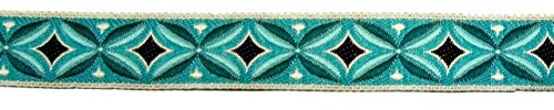 10m Indianer Retro-Borte Webband 16mm breit Farbe: Petrol-Türkis von 1A-Kurzwaren TH15-81-11