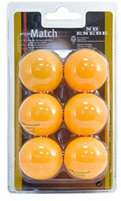 Enebe Pelotas Tenis de Mesa Match 40 mm Blister 6-NA