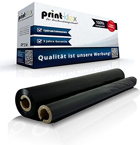 Print-Klex Thermorolle kompatibel für Panasonic KX-F1000 KX-F1000 G KX-F1006 KX-F1020 KX-FA 133 X KXFA 133X - Office Line Serie Thermotransferrolle Thermo Rolle