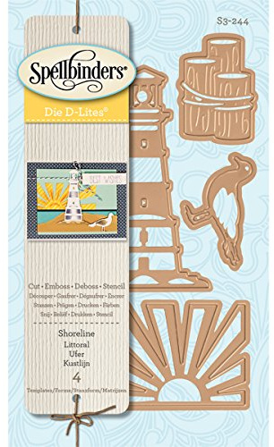 Spellbinders D-Lites Shoreline Dies, Brown