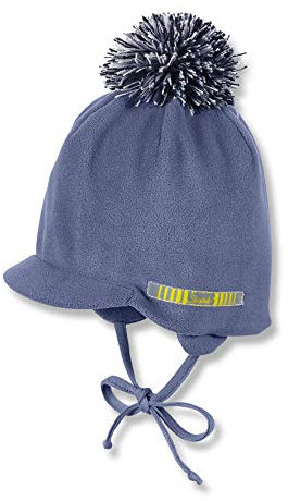 Sterntaler - Jungen Bommelmütze Wintermütze Schirmmütze gefüttert, blau, Größe 49
