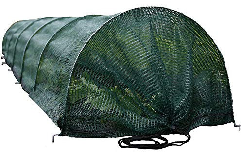 Haxnicks Giant Easy Tunnel Net For Larger Plants | Ready To Use Fold Out Design Shade Garden Tunnel | Birds Insects Harsh Weather | Prevents Scorching In Warmer Months | L300 x W60x H45cm Gtun030101