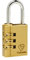Vachette Cadenas à code Jupiter Laiton 40 mm 1793-40/SC Combinaison 4 chiffres, Résistance élevée aux intempéries, Utilisation extérieure intérieure, Haute résistance à la traction, Anse Acier Cémenté