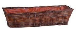 Bruto de mimbre Jardinera 40 x 15 x 14 cm