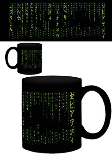 1art1 Matrix Code, Grüner Regen Foto-Tasse Kaffeetasse 9x8 cm