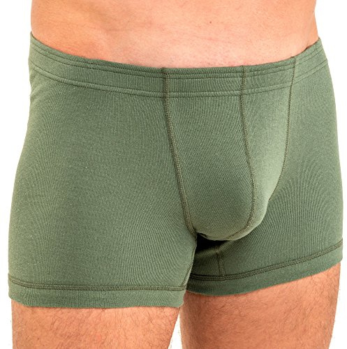 HERMKO 3901 Herren Pant aus 100% Bio-Baumwolle mit elastischem Börtchen, Größe:D 9 = EU 3XL, Farbe:Olive