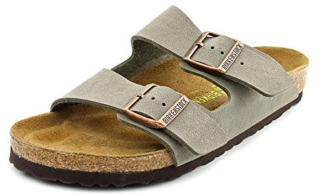 Birkenstock Arizona , Unisex - Kinder Clogs & Pantoletten aus Birko-Stoff, Beige - Stein - Größe: 41 EU