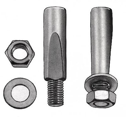 Diverse Unisex – Erwachsene Kurbelkeil-2285542201 Kurbelkeil, Silber, One Size