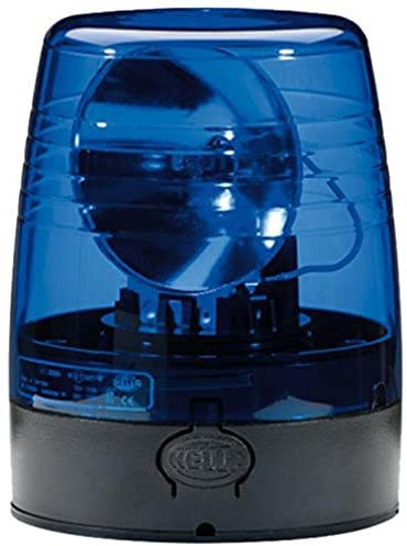 HELLA 2RL 008 965-031 Halogen-Rundumkennleuchte - KL JuniorPlus - 12V - blau - Anbau/geschraubt - Stecker: Flachstecker