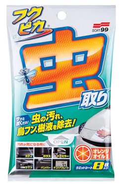 SOFT99 Fukupika 4119 Lot de 8 lingettes Anti-Insectes et déjections