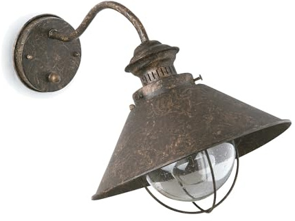 FARO BARCELONA 71110 - Nautica 310 Wandleuchte Rostbraun