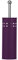 Purple Toilet Brush and Holder Square Design Bathroom Accessories