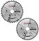 2x Saxton TCT Circular Wood Saw Blades 210mm x 30mm x 40T & 60T for Festool Bosch Makita Dewalt fits 216mm saws