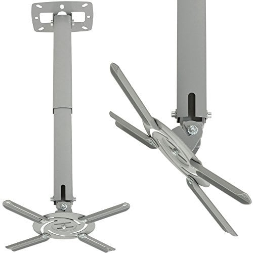 Loops Universal Ceiling TV & Projector Bracket - Home Cinema Mount Slim Full Tilt Stand