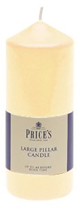 Price's Candles - 6 Ivory Pillar Candles - Smokeless Burn - Unscented - Slow Burning - Non-Drip - Multi-Purpose