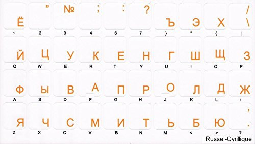 Arabic Keyboard Stickers Transparent Laptop Overlays Blue for Beige/White...