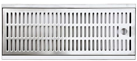 ich-zapfe.de Tropfschale für Bars 300x200x27, Hochwertiges Edelstahl Tropfblech für Zapfanlagen und Theken, Perfekte Tropfschale zum Einlassen für Bierkühler und Bierzapfanlagen, Bar Drip Tray Premium