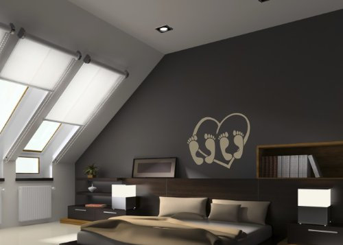 Wandtattooladen Wandtattoo - you and me Größe:60x53cm Farbe: flieder