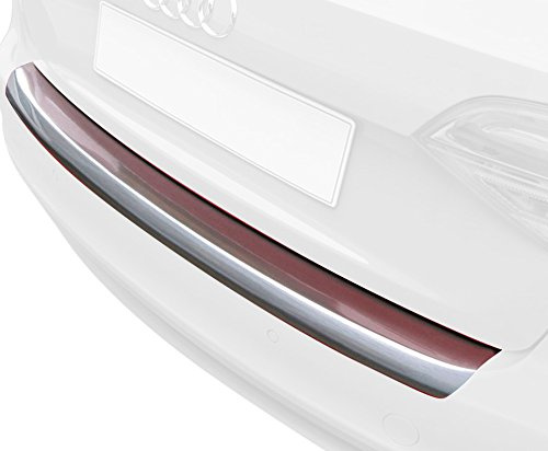 RGM ABS Heckstoßstangenschutz passgenau | kompatibel mit Renault Clio MK4 5 türer 2012-2019 'Gebürstet Alu' Look