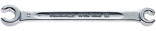 Stahlwille 24 Offene Doppelringschlüssel, abgewinkelt, Open-Ring, 10 x 12 mm, 41081012