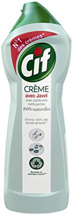 Cif Crème à Récurer Nettoyant Multi surfaces Javel, 750ml - Lot de 2
