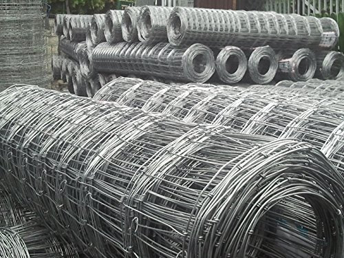 Unbekannt Wildzaun Drahtzaun Zaun 150/13/15 Grau Metall Garten 50 Meter 15 cm 1 stück