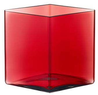 Iittala Ruutu - Vase - 205 x 180 mm - Cranberry