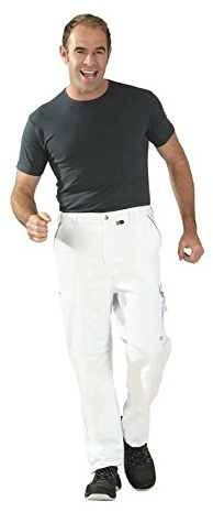 Planam 2122062 Canvas 320 Bundhose, Reinweiß/Reinweiß, Größe 62