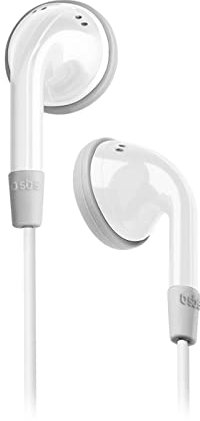 SBS Studio MIX 20 In-Ear-Kopfhörer mit 3,5-mm-Universalklinkenkabel, 1 m langes Kabel, Taste zum Annehmen/Beenden von Anrufen, leicht und bequem