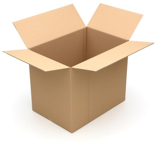 KK Verpackungen Versandkartons 700 x 500 x 600 mm Braun 2-wellig (Innenmaß 686 x 483 x 574 mm) | 5 Stück, Faltkartons Kartons für Versand als DHL Paket Hermes Paketklasse L DPD GLS Paketklasse XL