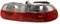 AUTO-STYLE Satz Heckleuchten kompatibel mit Honda Civic HB 3-türig 1992-1995 - Rot/Crystal