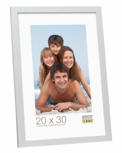 Deknudt Frames S44CD1 Basic Cadre Photo Bois/MDF Argenté 30 x 45 cm