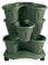 Bama 30017 - Vaso Trifoglio, Set 3 pezzi con Sottovaso, 40x40x51 cm, colore Verde