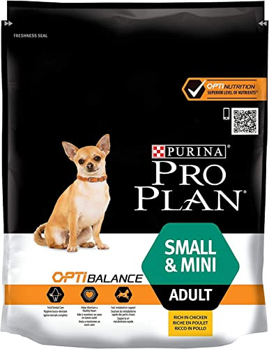 Purina Pro Plan Small Balance Hundefutter für kleine Hunde, Mini, Erwachsene mit Huhn, 8 Beutel à 700 g