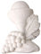 24 PZ Gesso Gessetto Calice Comunione BOMBONIERA Applicazione 4 CM